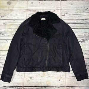 Madewell herpa Motorcycle Jean Jacket size xl NWOT